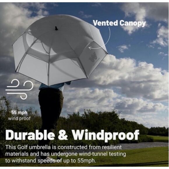 Weatherman *NEW* DK Signature 68” umbrella GOLF size - Picture 6 of 10